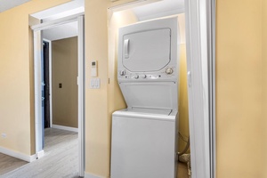 In-unit washer and dryer for added convenience during your stay.