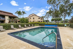 One of two sparkling resort-style pools on the property—perfect for sunbathing or a refreshing afternoon dip.