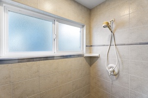 Tiled shower