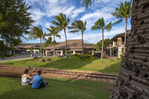 Ko Olina Station's shopping and dining area.