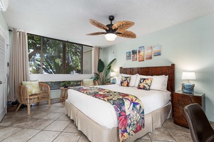 Inviting second guest suite with expansive glass walls, bringing stunning outdoor views right to your bedside.