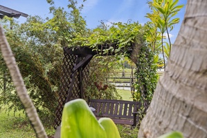 A quiet shaded nook where guests can pause, reflect, and embrace the slow rhythm of island life.