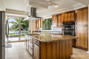 Upgraded kitchen with stainless steel appliances, granite countertops, and high-end touches—perfect for group cooking.