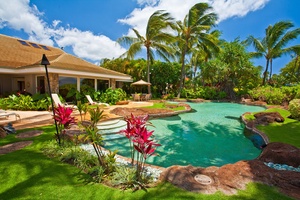 Sea Shells Beach House - Heated Lagoon Shape Pool with Lagoon Pool Hot Tub Ocean and Beach Front Setting