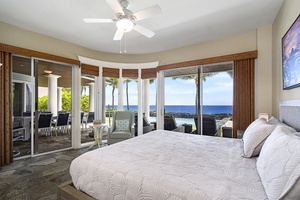 Wake up to panoramic ocean views from this serene and spacious suite.