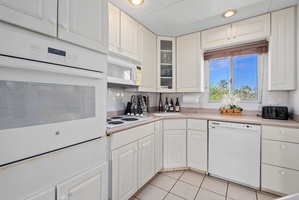 Modern kitchen with generous counter space and natural light.
