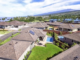 Aerial view of the home