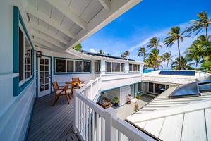 Upstairs deck/lanai with outdoor furniture