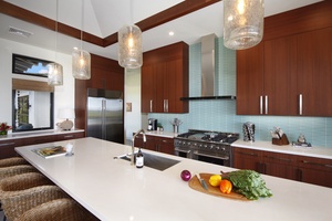 Kitchen with high-end appliances