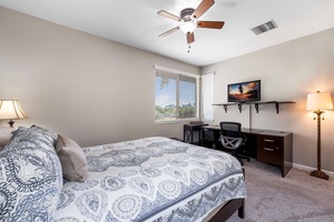 Plenty of storage and flat screen tv in guest room 2.