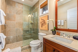 Upstairs third full bath with walk-in shower.