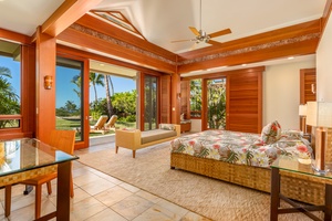 Just steps from the pool, the spacious primary guest suite offers relaxed luxury and easy access to sun and sea.