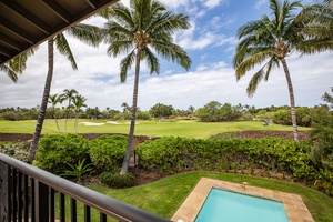Lush fairway views just beyond your backyard.