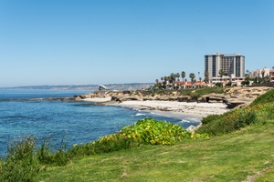 La Jolla beaches  just steps away