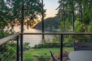 Enjoy the sunset views from the deck.