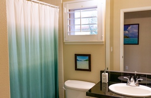 The second guest bathroom with a shower.