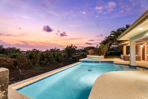 Elevated pool with breathtaking sunset views, offering a magical retreat.