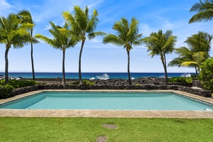 Iconic palm-lined views from the backyard are truly postcard-worthy.