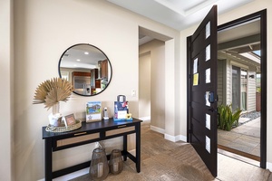 Foyer and hall leading to the two guest rooms