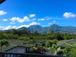 Enjoy breathtaking mountain and waterfall views from the upstairs lanai.