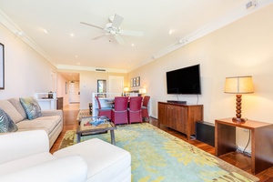 Relax indoors and enjoy movie nights with family or friends.