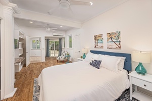 Bedroom two, queen bed with ensuite and private entrance