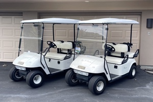 Two 4-seater golf carts are included for cruising the dazzling resort grounds.