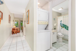 Entry hallway adjacent to the laundry area.