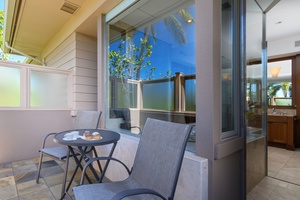 Step onto your private balcony where morning coffee becomes a ritual. Comfy seating and glimpses of blue sky create your perfect escape.