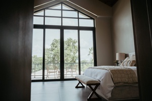 Awake in the guest bedroom to a picturesque view of Dominican Republic.