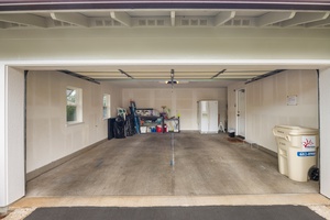 Your dedicated garage offers secure parking and additional storage space for your convenience during your stay.