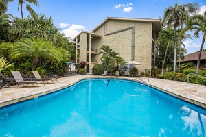 Refreshing community pool area