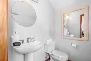 Half bath near the loft—convenient for remote workers or extra guests.