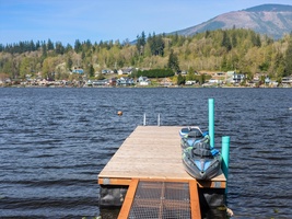Endless views from the dock remind you why lakeside living is so magical—ideal for a quiet moment or casting a line.