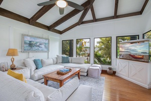 Spend cozy nights with your favorite show in the spacious living room with smart TV and stylish finishes.