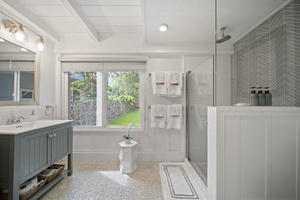 Guest Bedroom #3 ensuite with large walk-in shower