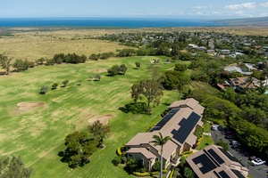 Bird’s eye view reveals proximity to the coastline—experience peaceful golf-front living with ocean breezes in the distance.