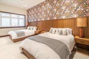 Enter the third bedroom and you'll find two full-size beds.