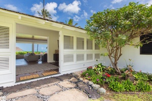 Inviting front entry with peekaboo ocean views—start your day with salt air and sunshine.