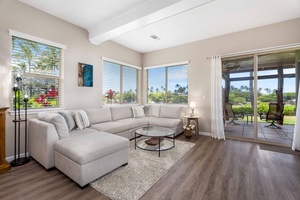 Newly updated and modern design with natural lighting and plush seating.
