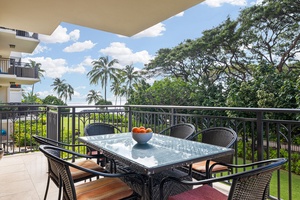 Enjoy alfresco dining on your private terrace with lush tropical garden views. Sip morning coffee or dine as swaying palms frame the horizon.