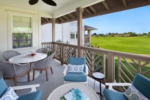 Lanai with outdoor seating