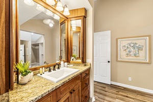 Custom cabinetry and granite counters