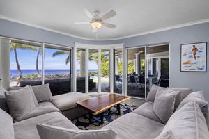 Downstairs living room offers natural ventilation and ocean breezes.