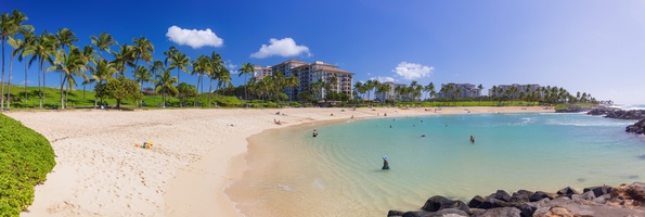 The private lagoon at Ko Olina is the perfect place for a relaxing afternoon in the sun.