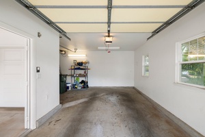 Private one-car garage with additional assigned parking space and room for all your island adventure gear.