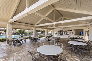 Condo community area with a table tennis table