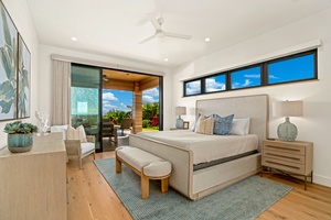 Your spacious bedroom opens to a private terrace where ocean breezes meet modern comfort, creating your perfect retreat.