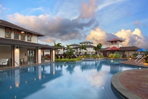 The outdoor seating area is the perfect spot for relaxing with a morning cup of coffee or evening cocktail