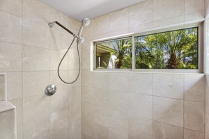 Walk in shower within the attached ensuite